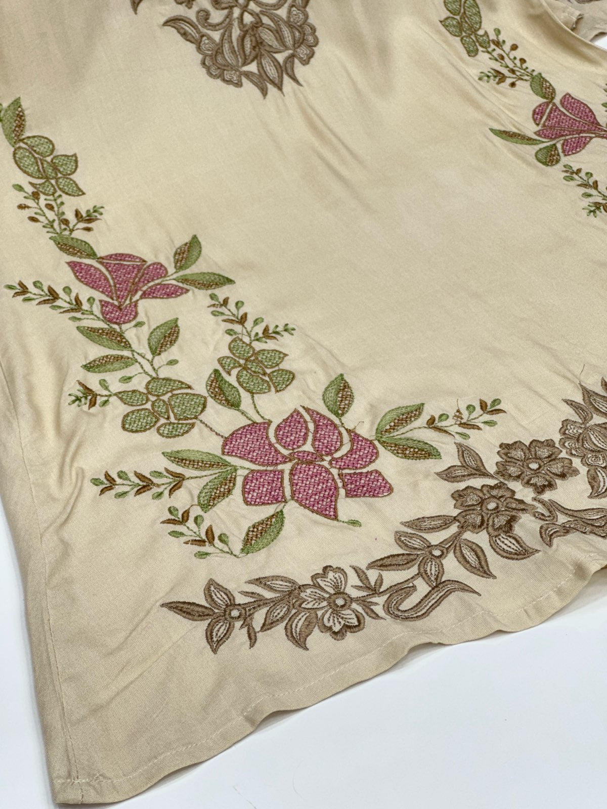 Pure rayon Co-Ord Set for Women | Thread Work Kurta & Loose Bottoms