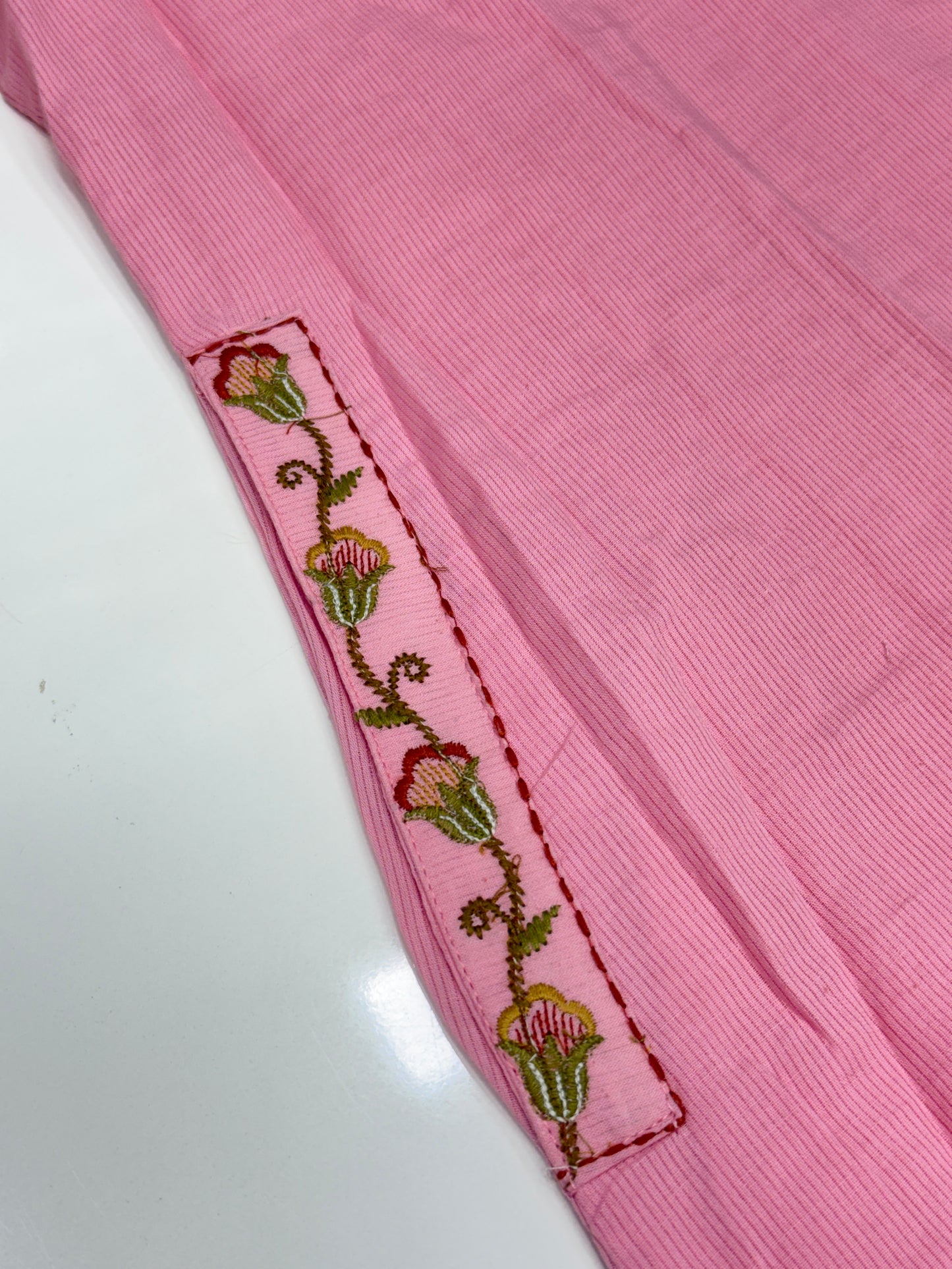 Pure Cotton 3-Piece Kurta Set with Embroidery & Lace Work | Comfortable Summer Aesthetic Ethnic Wear for Women