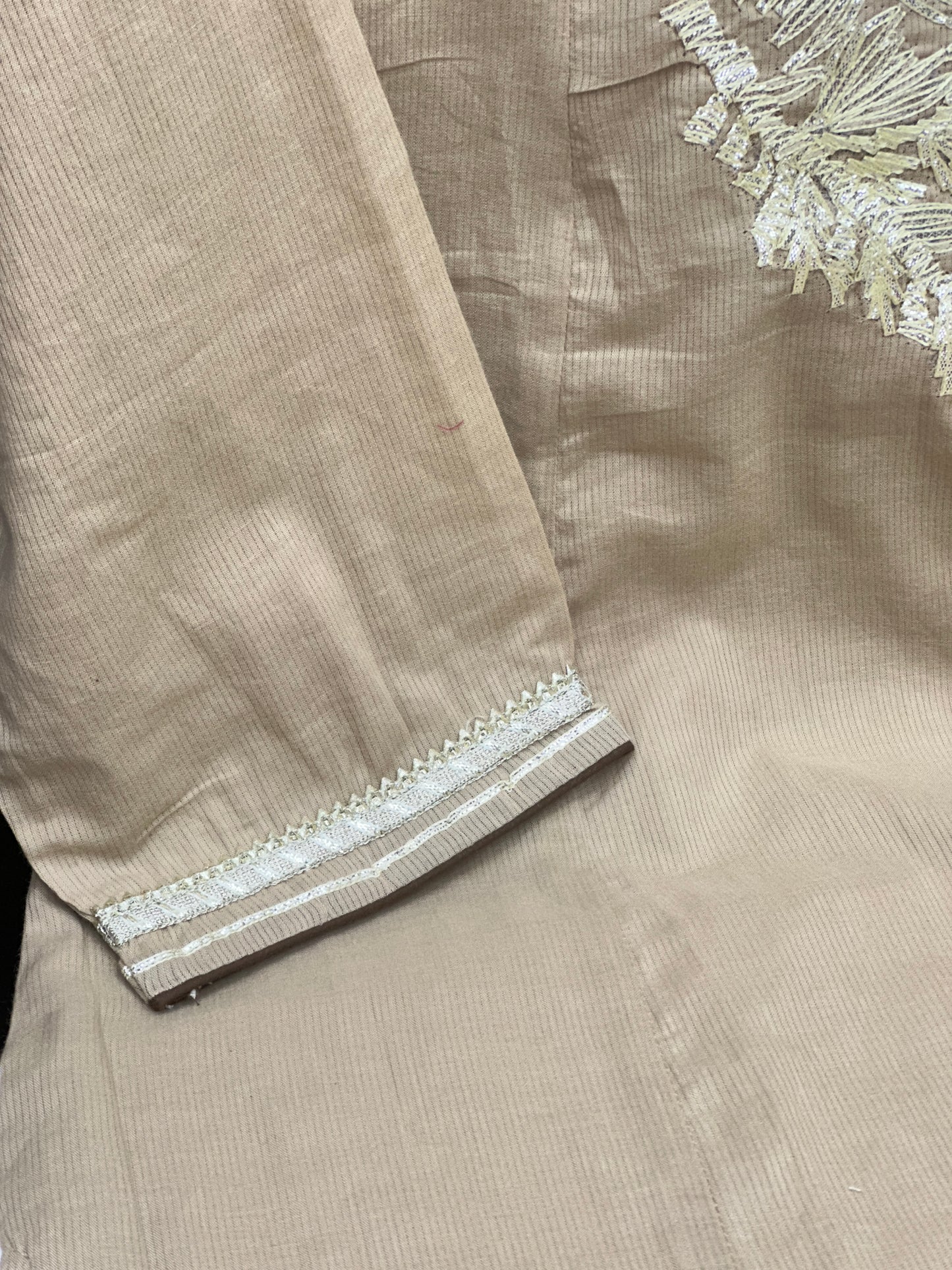 Pure cotton 3 piece with gota patti detailing