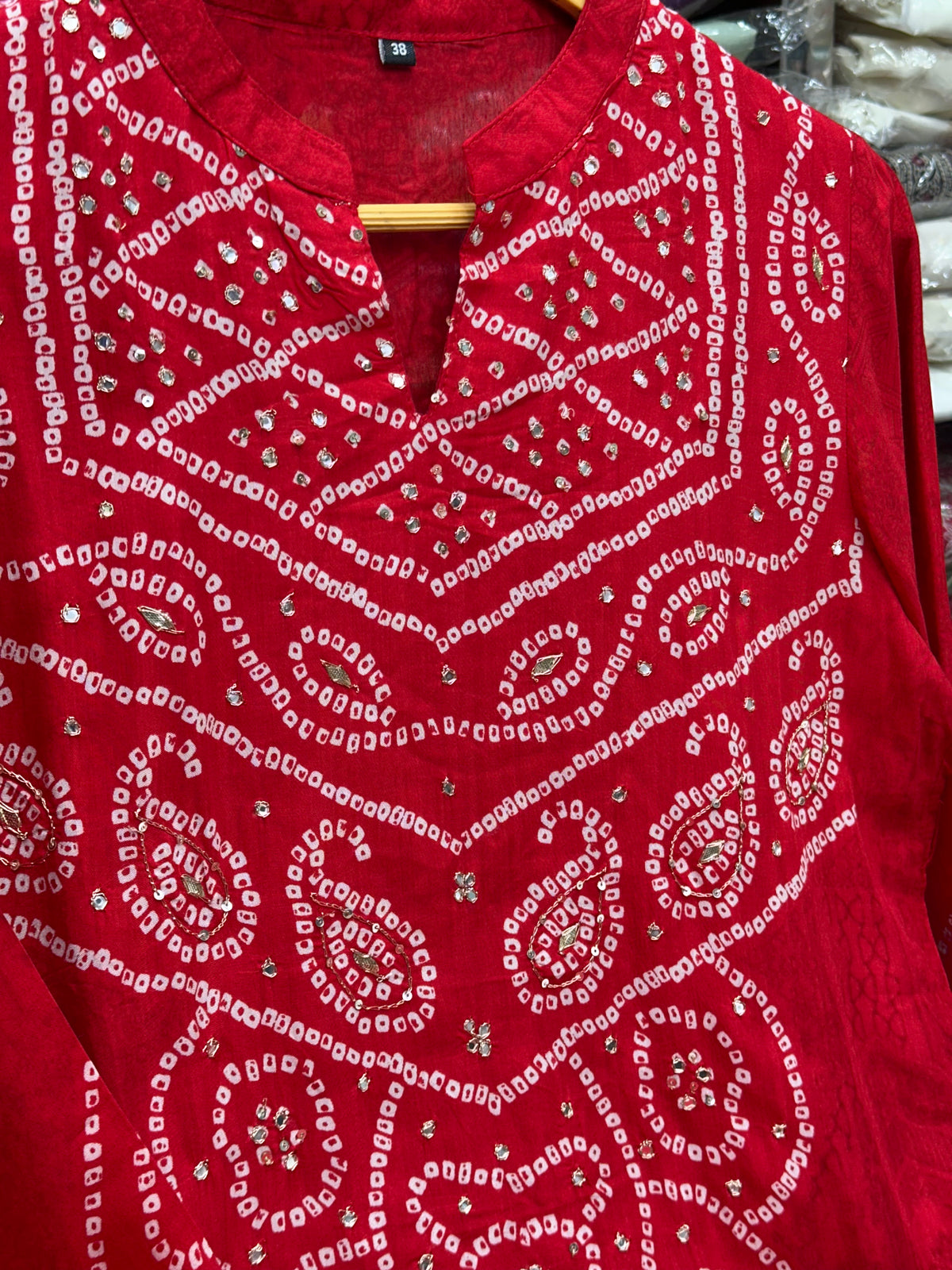 Festive Wear Pure Crepe Bandhani Kurta Set for Women | Comfortable Ethnic Wear
