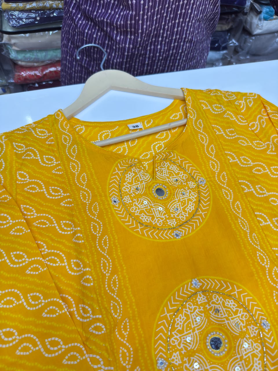 Pure Cotton Bandhani Print 3-Piece Kurta Set with Loose Pants & Dupatta | Sawan Special Affordable Summer Suit for Women