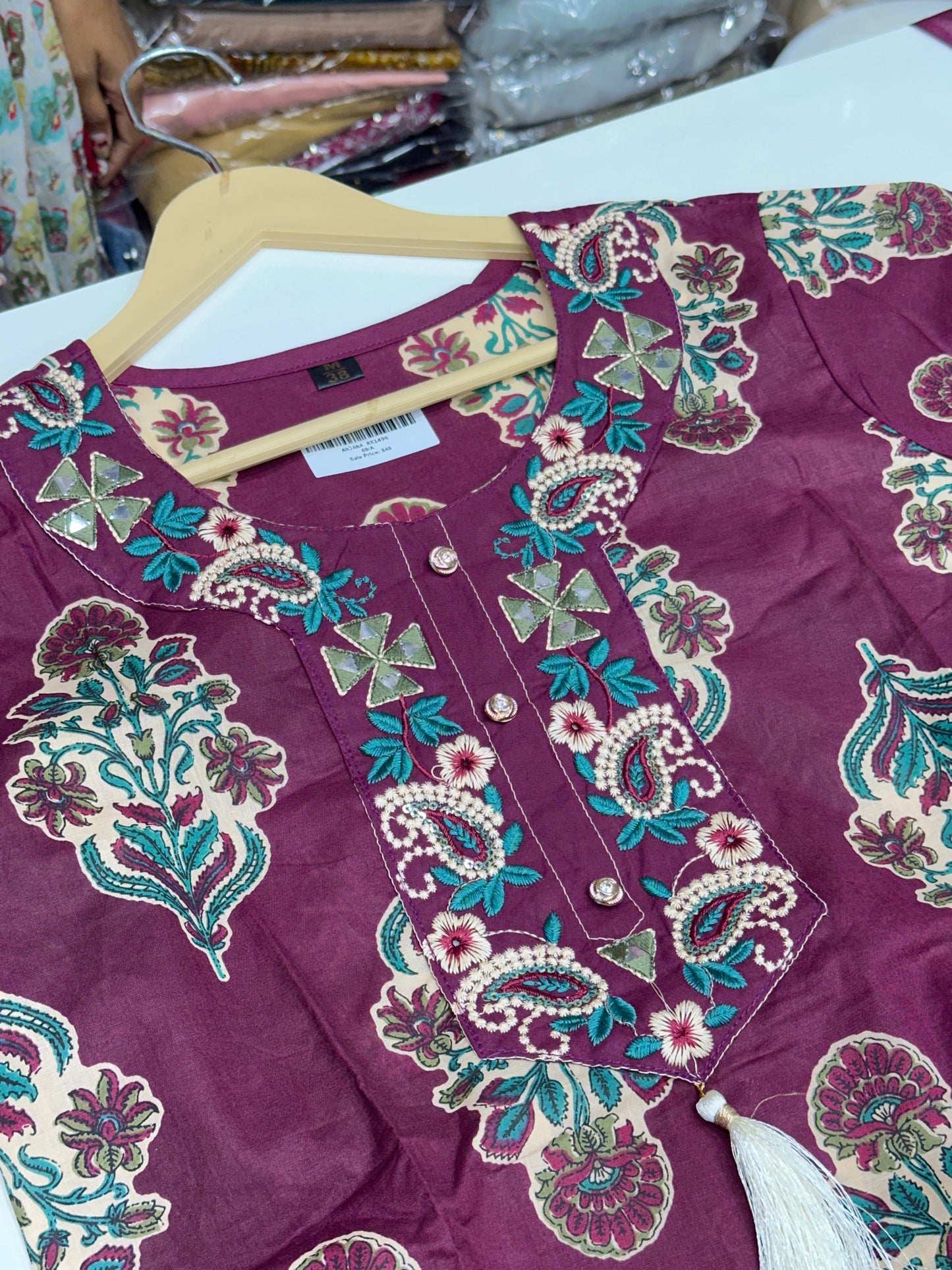 Women's Pure Cotton Floral Printed 3 Piece Kurta Set | Round-Neck Straight Kurti with Pant and Dupatta RR1496