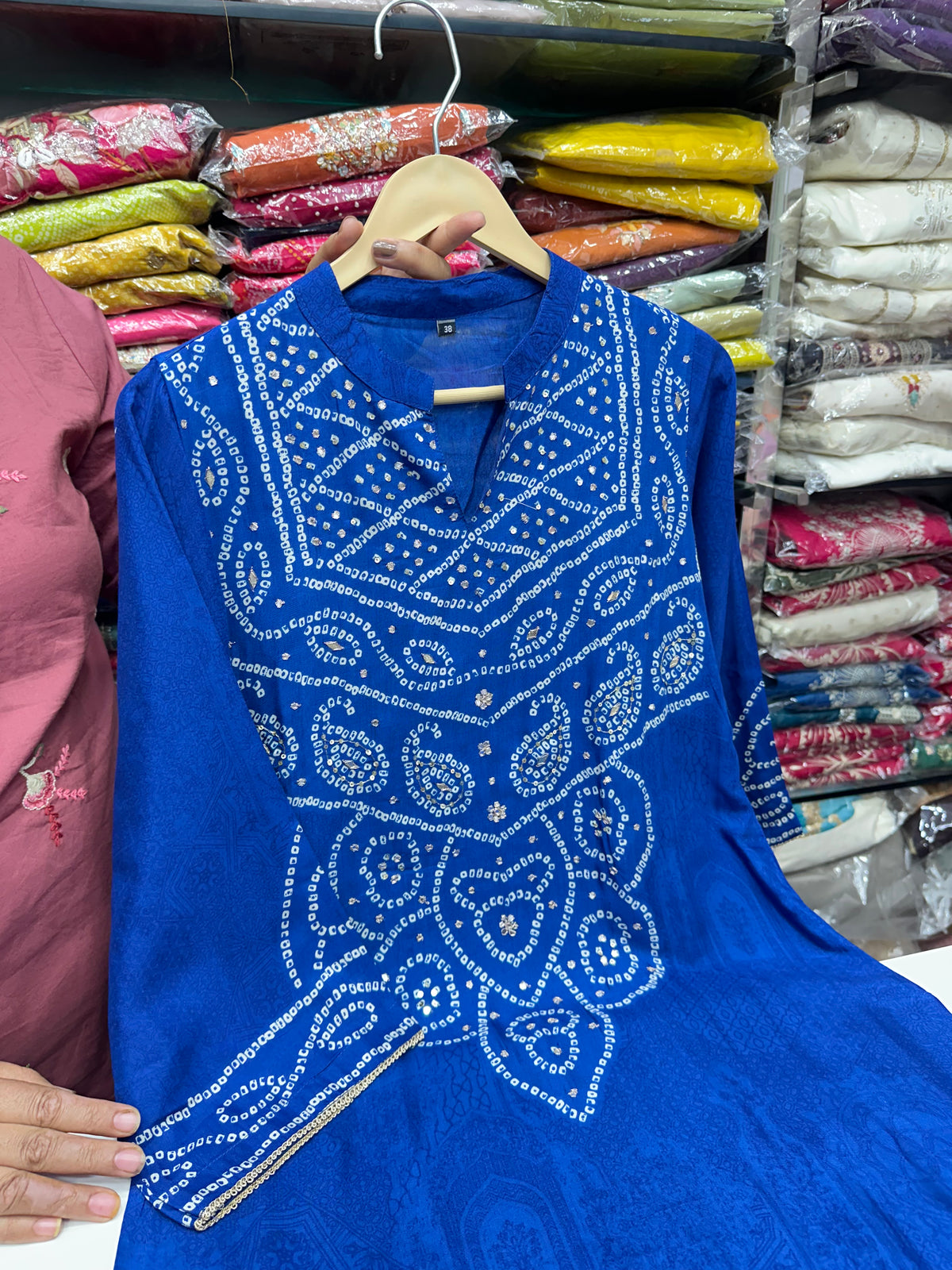Festive Wear Pure Crepe Bandhani Kurta Set for Women | Comfortable Ethnic Wear