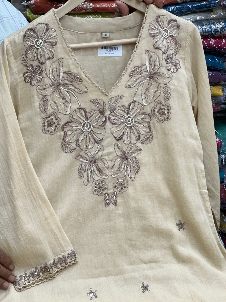 Women's Pure Cotton A-Line 3-Piece Kurta