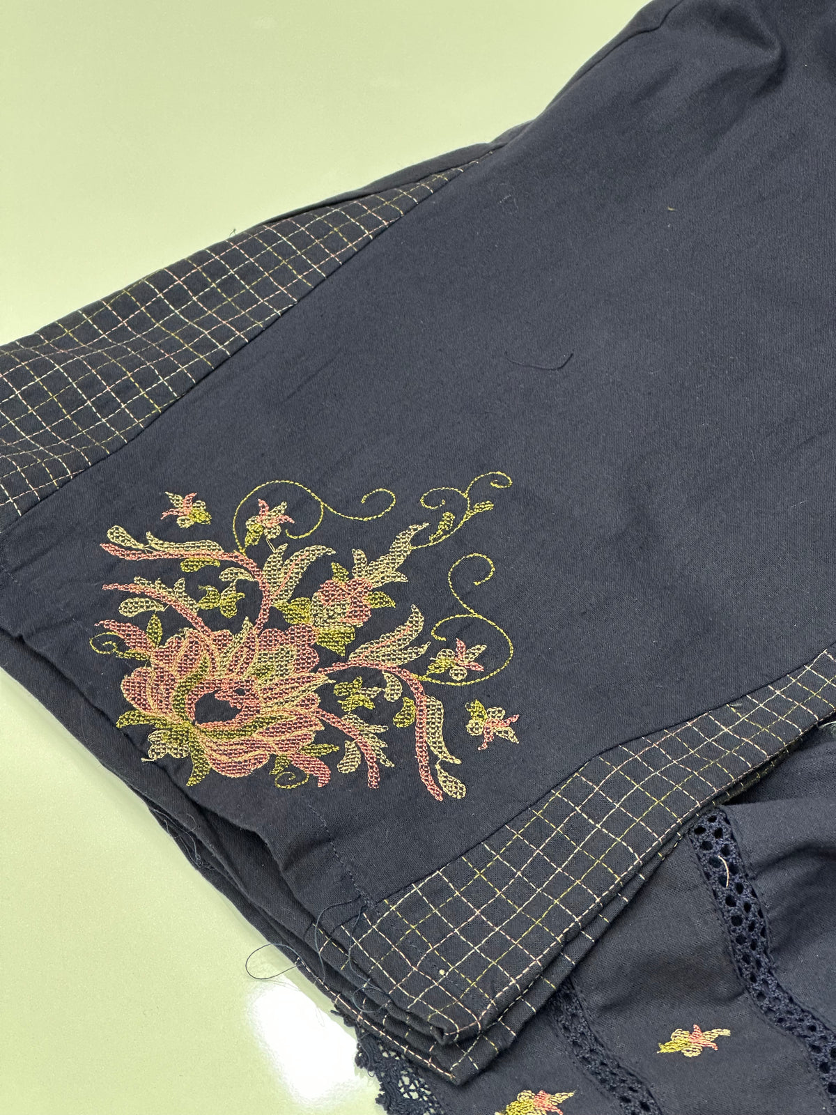 Pure Cotton Embroidered Peplum Kurta & Pants Co-Ord Set | Ethnic Party Wear
