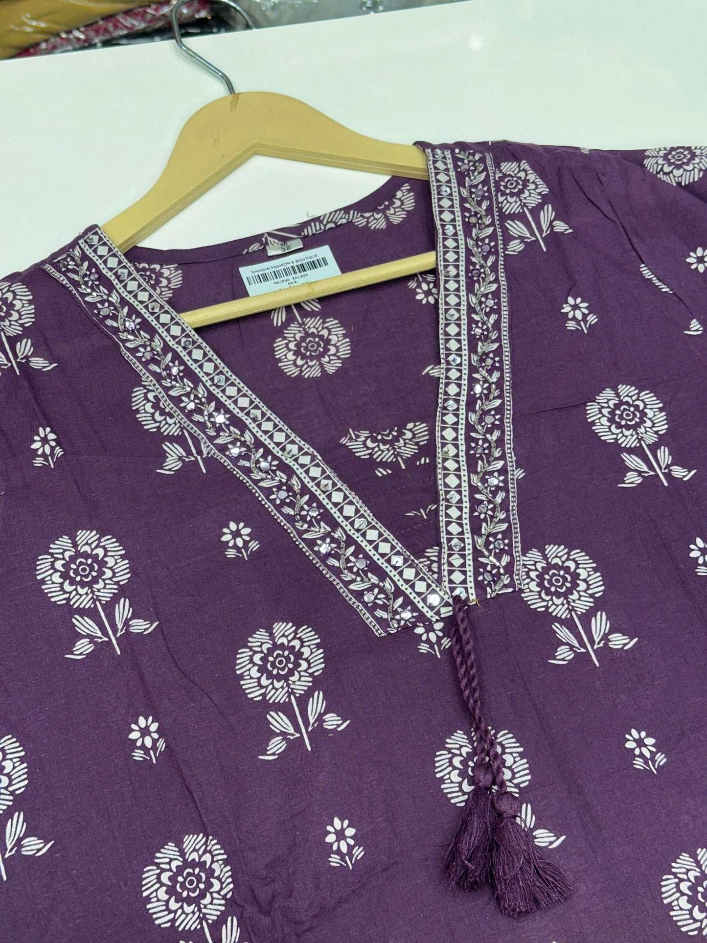 Women's Pure Cotton Floral Printed 3 Piece Kurta Set | V-Neck Straight Kurti with Pant and Dupatta RR1499