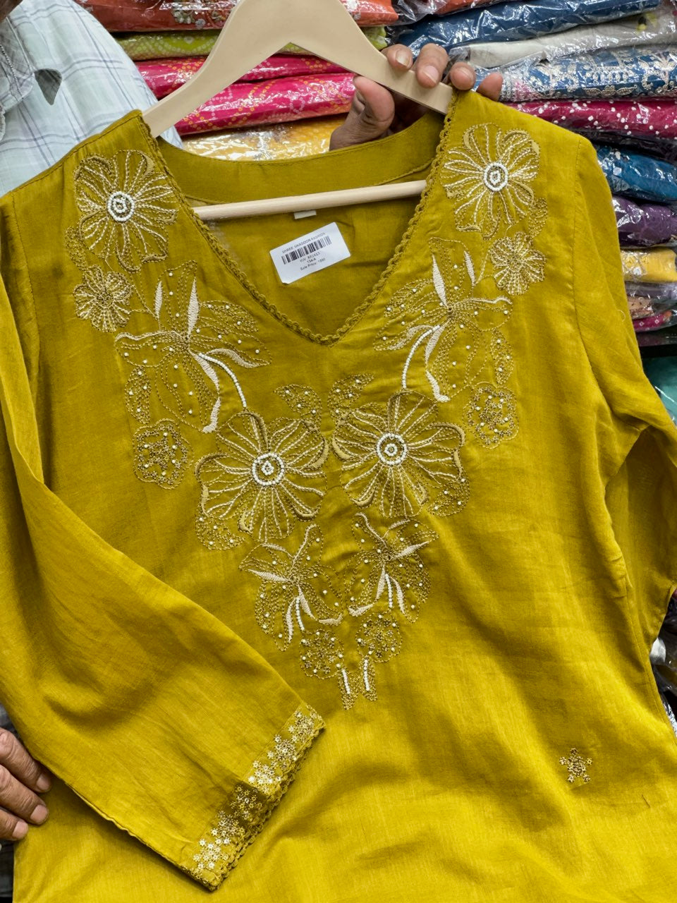 Women's Pure Cotton A-Line 3-Piece Kurta
