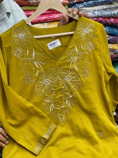 Women's Pure Cotton A-Line 3-Piece Kurta