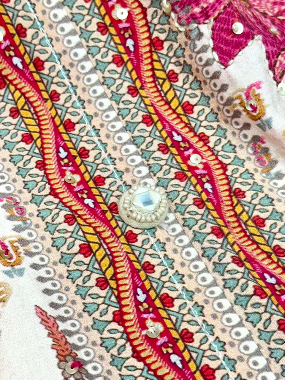 Multicolour Printed Cotton Muslin Co-ord Set - RR1646