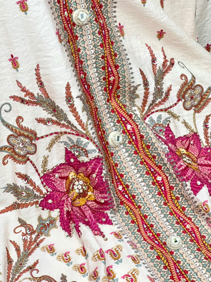 Multicolour Printed Cotton Muslin Co-ord Set - RR1646